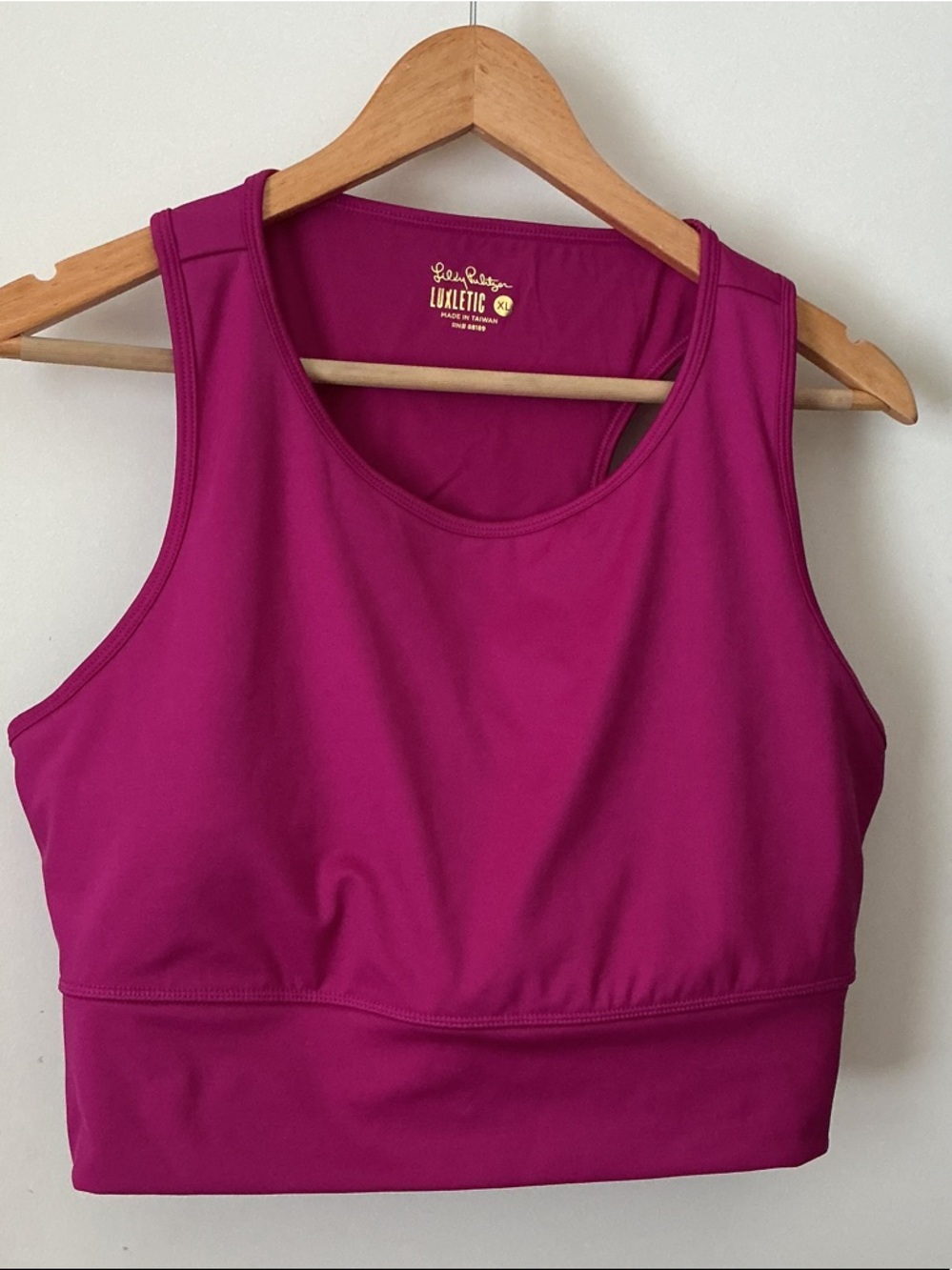 Lilly Pulitzer Deep Fuchsia Sports Crop Top